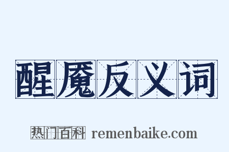 醒魇反义词是什么意思的图片